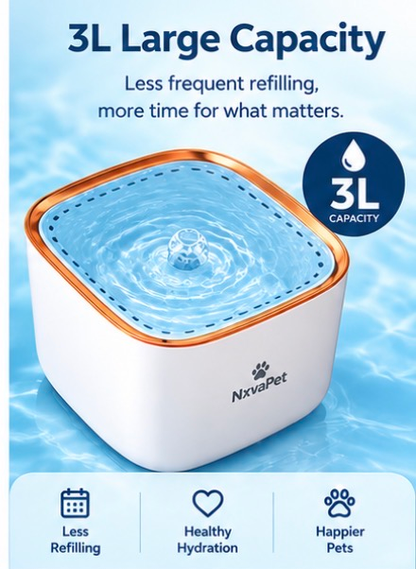 Automatic Pet Water Fountain – Quiet & Fresh Drinking Water