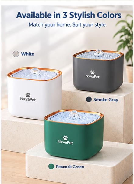 Automatic Pet Water Fountain – Quiet & Fresh Drinking Water