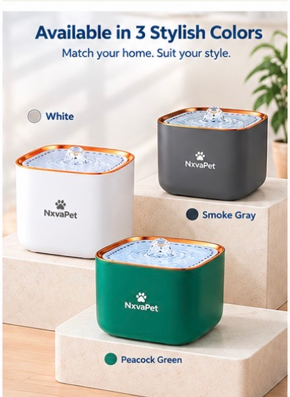 Automatic Pet Water Fountain – Quiet & Fresh Drinking Water